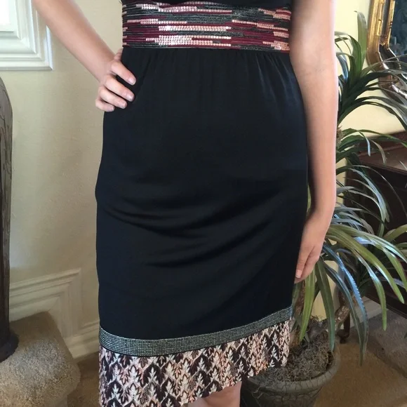 Missoni Black Dress with Multicolor Accents - Picture 2 of 4